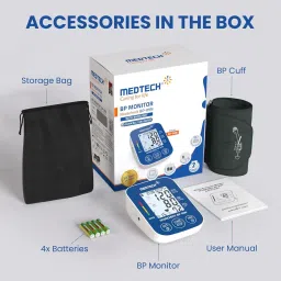 Medtech BP09N BL Portable Automatic Digital Blood Pressure Monitor Machine Portable Automatic Digital Blood Pressure Monitor Machine with USB Port Bp Monitor image 5