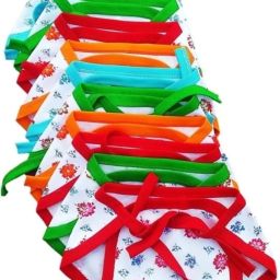 New Born washable Reusable Hosiery Cotton Diaper 0-6month (multicolour) Packof10-18