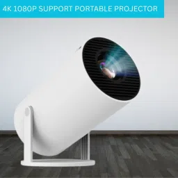 Guggu Protable Projector for Home 4K Support With Built-in App Netflix/YouTubeO486 (4500 lm / 1 Speaker / Wireless / Remote Controller) Portable Projector-10