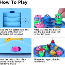 Go Fish Catching Game Big with 26 Fishes and 4 Pods With Music & Lights276-image-8