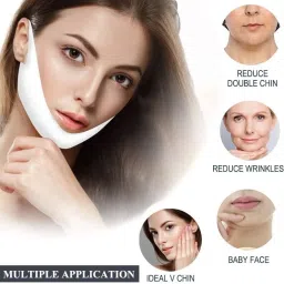 crownsmill Double Chin Reducer Mask V Shaped Slimming Face Shaping Mask Face Shaping Mask Face Shaping Mask image 5