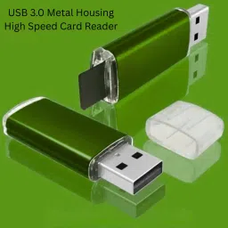 DRUMSTONE USB 3.0 Memory Card Reader – Durable Metal Case & High-Speed Performance Card Reader image 2
