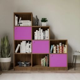 Megan Engineered Wood Open Book Shelf-image-56