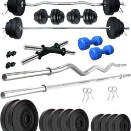 50 kg PVC 50 KG COMBO 343 WB-WA With PVC Dumbbells Home Gym Combo-image-52