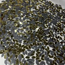 Kastipan shape golden mirror-14 mm size- 495pcs-image-3