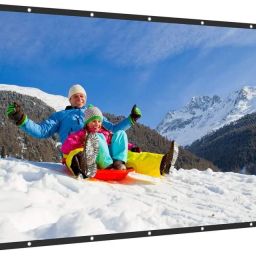 Moiz 165 inch Projector Screen,4K 16:09 Portable Eyelet Premium Foldable Projection Projector Screen (Width 365 cm x 205 cm Height)-17