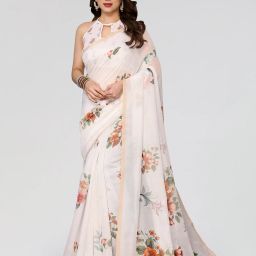 Printed Daily Wear Chanderi Saree-image-32