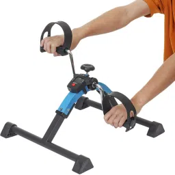 Mini Blue Foldable Pedal Exerciser Cycle Digital LCD Display Meter Resistance Mini Pedal Exerciser Cycle-15