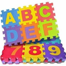 36 Tiles Kids Puzzle Mats ABCD (Multicolor)-13