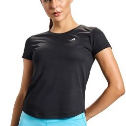 Women Solid Turtle Neck Polyester Black T-Shirt-image-55