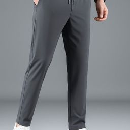 mastersahab Men Regular Fit Grey Lycra Blend Trousers-picture-13