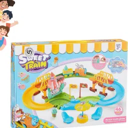 Roller Coaster Sweet Train Game 46 Car Track-45