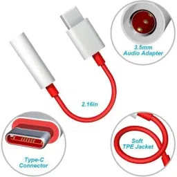 JALPAENTERPRISE Red 3.5MM JACK RED COLOR Phone Converter-13