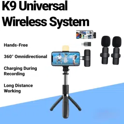 rasu craft K-9 Wireless Collar Mic for Android DSLR Type-C Lavalier Lapel Noise Reduction Wire Less image 4