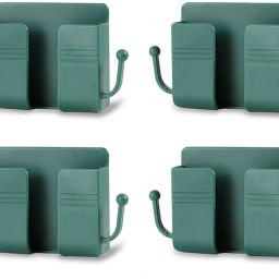 OIVO INDIA Wall Charger Hook Universal Cellphone Hanging Stand Bracket (Green, Pack of 4) Mobile Holder-15