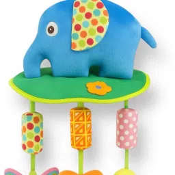Soft Hanging Elephant Plush Rattle Toy for Babies – Colorful & Lightweight” Rattle-picture-5