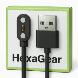 HexaGear Magnetic Charging Cable 1.5 A 1 m Metal Briaided Original Smart Watch Magnetic Charging Cable DO NOT WORK ANY OTHER SMART WATCH v1.61-13