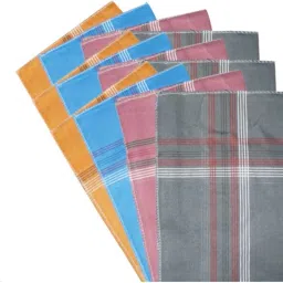 Elite Commerce King Size Formal Handkerchiefs for Office Use ["Multicolor"] Handkerchief-image-59