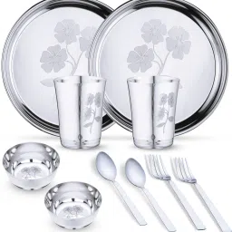 Pack of 10 Stainless Steel Dinner Set-image-71