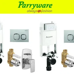 Half Frame Concealed Cistern, with divater body upper Euclid set of 2 pic 341 Dual Flush Tank-image-82
