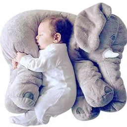 Grey Elephant Baby Sleeping Pillow Soft Puppet Toy & Elephant soft toys playing kids Very Cute in Size of 50 cm Long- 50 cm-13