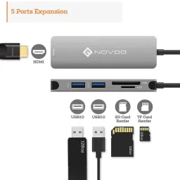 NOVOO Type C Hub 5 in 1 Data Card image 2