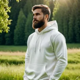 Men Solid Hooded Neck White Sweater-image-28