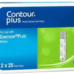 CONTOUR PLUS C.PLUS STRIPS 50 Glucometer Strips image 2