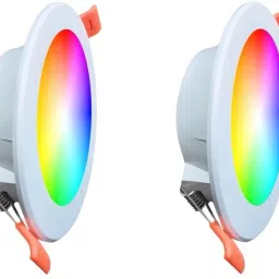 EXCEL-9 Watts 7-in-1 Multicolor Round Led Conceal Down Light Pack of 2 New model Ceiling Light Ceiling Lamp-17