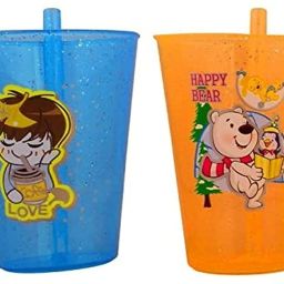 Plastic Sipper Glass with Straw for Kids Easy to sip The Water-picture-26