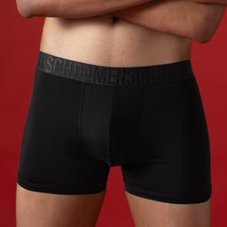 damensch Unreal Microfiber Spandex Anti-Static Solid Men Trunk-picture-6