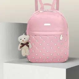 Stylish, Fashionable & Simple Bag For Ladies/Girls/Women School,College,Traveling Bag Casual Backpack, (10 L) (, 10 inch) (BABY PINK) Backpack-11