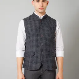 Self Design Men Waistcoat-image-48