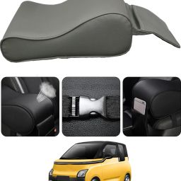 Universal Grey Arm Pain Releif Armrest/Handrest With Phone Holder For Car-66 Car Armrest Cover-image-66