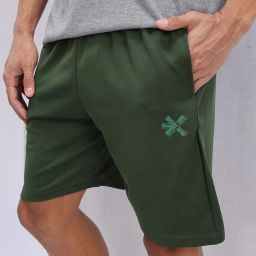 Solid Men Green Regular Shorts-image-69
