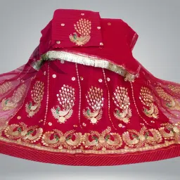 Embroidered Semi Stitched Rajasthani Poshak-15