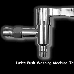 Washing Machine/Garden Tap Chrome Finish with Flange & Teflon Tape (Pack of 1) Bib Tap Faucet-image-40