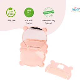 the little lookers Comb and Mirror Set with Soft Bristles & Rounded Tips for Babies/Kids/Toddlers image 2