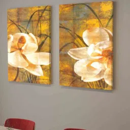 art street Tulip White & Mustard Engineered Wood (Set of 2) Art Panels-picture-15
