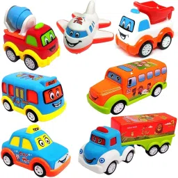 magicwand Unbreakable Construction Automobiles Toy Set, Multi Color (Pack of 7) image 2