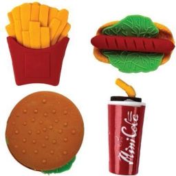 NC Pencil Eraser Burger coke hot dog fried Eraser-image-21