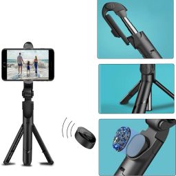 Blue Birds Professional Video and Picture Catcher Bluetooth shutter remote Selfie Stick Tripod, Tripod Kit, Tripod Clamp, Monopod image 2