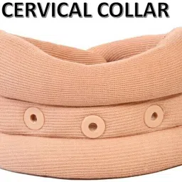 Adjustable Soft Cervical Collar for Extra Support & Relieves Pain in Neck BEIGE Neck Support-image-64
