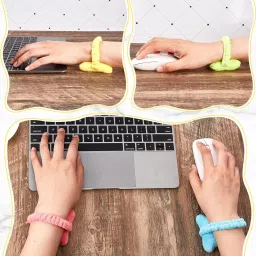 Kickzu Wrist Cushion Support, Soft Foam Wearable Mouse Wrist Rest Pad Plush and Cotton Mouse, Keyboard Wrist Rest image 4