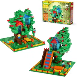 535 Pcs Building Blocks for Kids,Tree House Puzzle & DIY Activity Toys for Kids-image-95