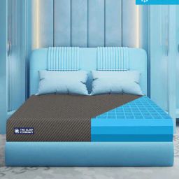 the sleep company Ortho Grey SmartGrid 8 Inches HR Foam King Size Mattress with Grid Layer-picture-40