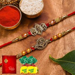 Religious RK24_MB_PAK_2Y_PATTA_TRI Assorted RakhiSet-image-72