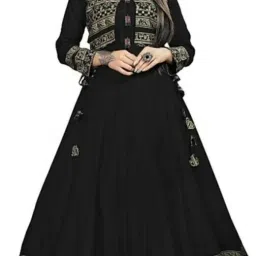 Printed Viscose Rayon Stitched Anarkali Gown-picture-12