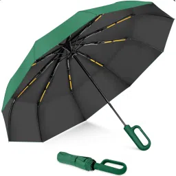 Auto Open 3 Fold Umbrella For Protection Against Rain Sun+UV Rays with cover Umbrella-2