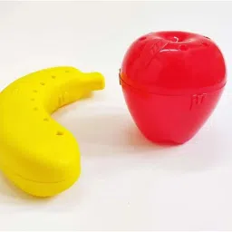 APPLE BANANA CASE BPA FREE 2 Containers Lunch Box-image-13